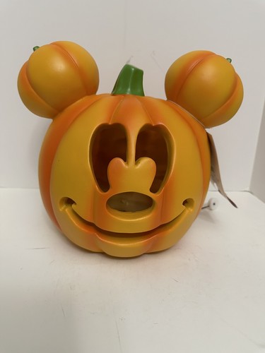 2024 Halloween Disney 10 Zoll Mickey Kürbis beleuchtet Jack O Laterne-Ruz NEU