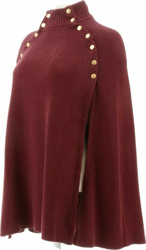 NEW G.I.L.I. Sweater Cape with Button Detail 7 Colors, 2 Sizes XS/S & XL/1XL - Picture 2 of 11