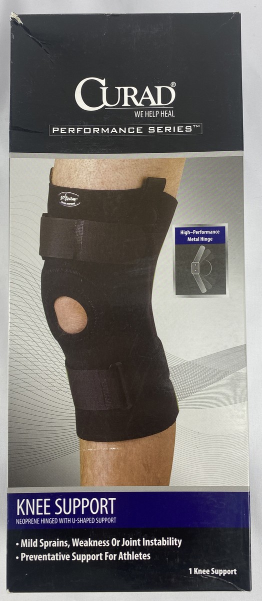 Curad Performance Series Knee Supports - Gray - Neoprene Curad Performance Series Knee Supports - Gray - Neoprene