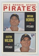 2013 Topps Heritage Rookie Stars Venezuelan Bryan Morris Justin Wilson #418 0s55