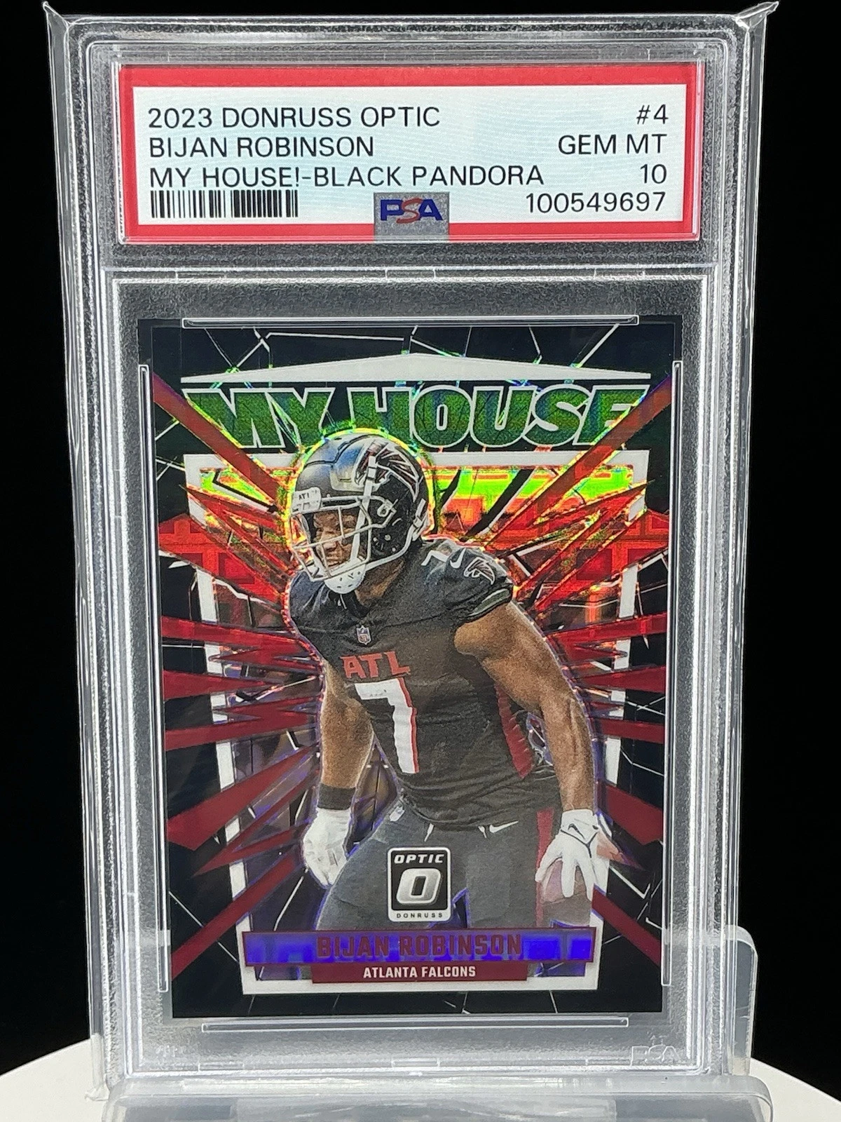 Bijan Robinson Panini Donruss Optic My House! #4 Black Pandora