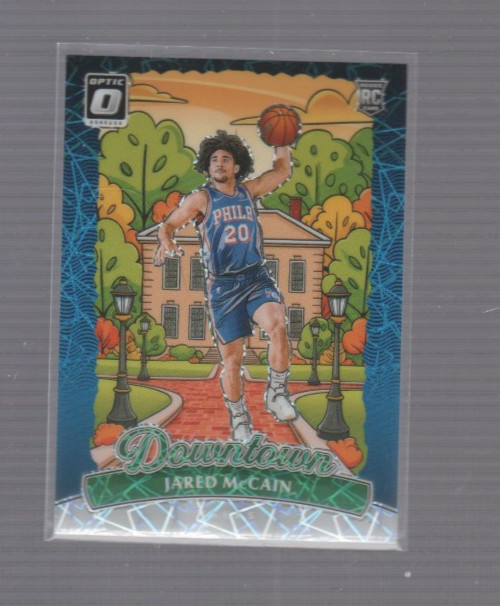 JARED MCCAIN 2024 25 DONRUSS OPTIC NBA SSP RARE ROOKIE RC DOWNTOWN CASE HIT  !!