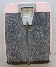 Vintage Health O Meter Bathroom Scale Pink Retro 50s 60s Working