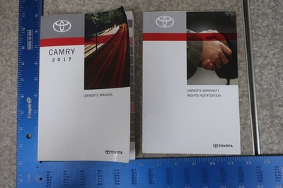 Toyota Camry Owner's Manual 2017 Navigation Book Set 17 Free Shipping OM907