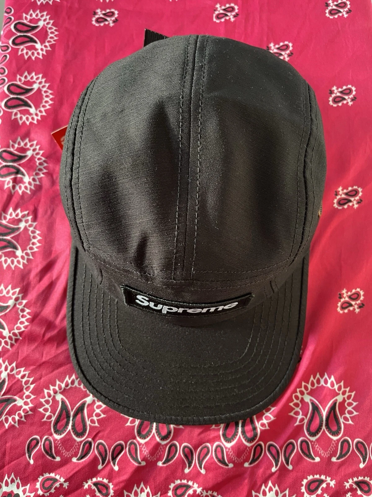 CHAPEAU CASQUETTE DE CAMP MILITAIRE SUPRÊME SS23 SS23H77 « NOIR »