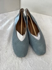 Lucky Brand Alba Ballet Flats Women's Light Blue Suede Slip On Size 7.5M New