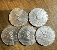 2024 Mo Mexico Libertad Onza 1 oz .999 SiIver - 5  BU - STOCK