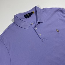 Polo Ralph Lauren Polo Shirt Mens XL/TG Purple Performance Classic Flesh Pony