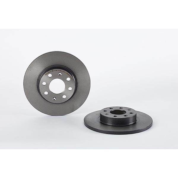 08.5086.21 Brake Disc x2 Front Solid Fits Fiat Punto EVO Hatchback Van By Brembo