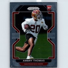 2021 Panini Prizm - Rookie Ambry Thomas #439 (RC) - San FRancisco 49ers