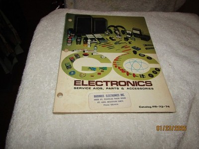 Vintage GC Electronics Service Aids Parts Accessories Catalog FR-73-74 Audiotex