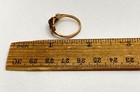 Vintage Black Hills Gold 10K Yellow Gold Leaf Ring Rose Green Leaves Sz 6.5 — photo 6