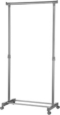 Image of Premier Housewares Clothes Hanging Rail with Wheels Clothing Rack Clothes Rails
