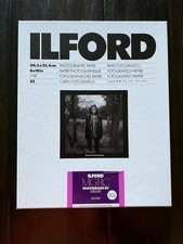 ILFORD MGRC Multigrade RC DELUXE Glossy Photo Paper - NEW - B/W - 25 Sheets