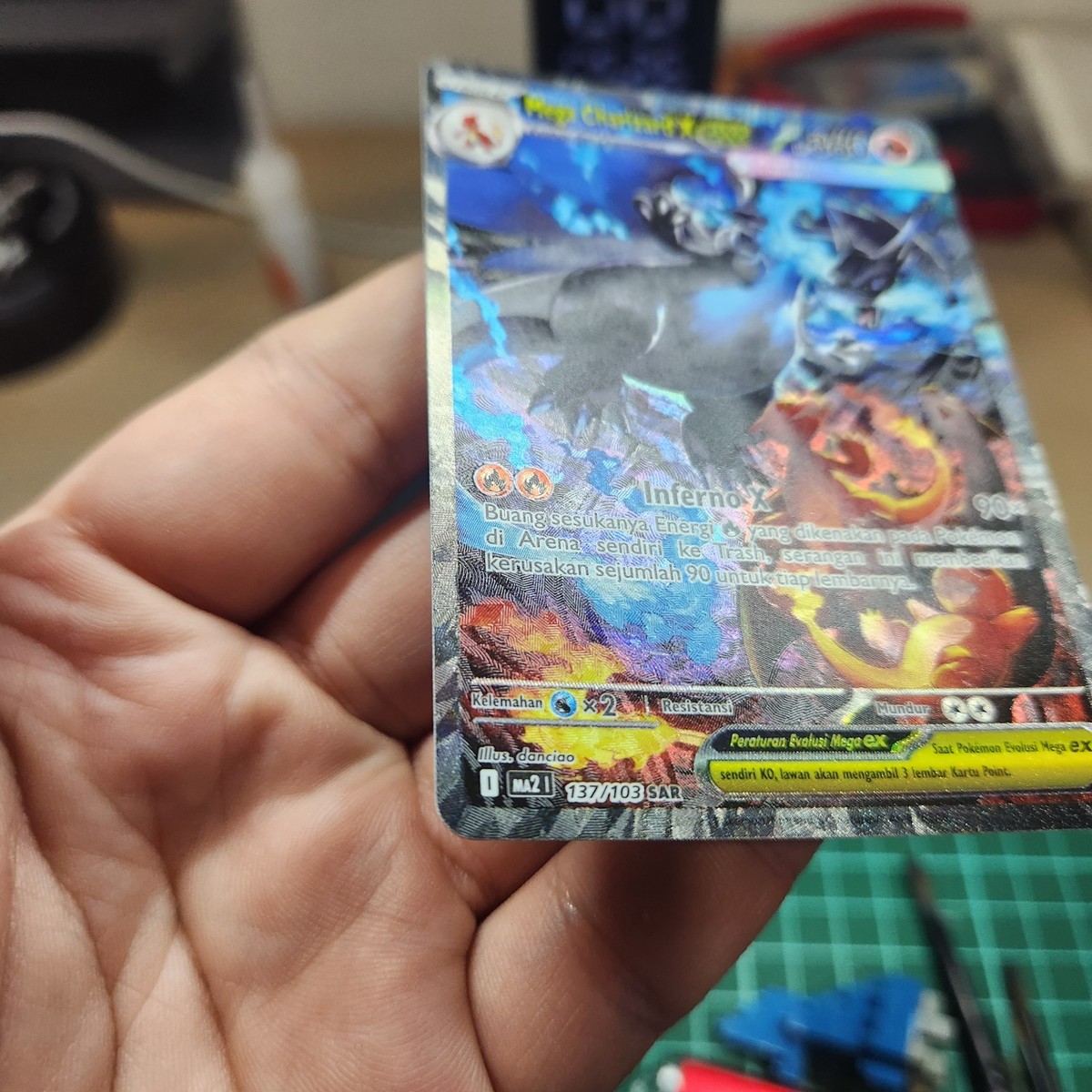 Pokemon TCG Indonesia Mega Charizard X EX 137/103 SAR SIR MA2
