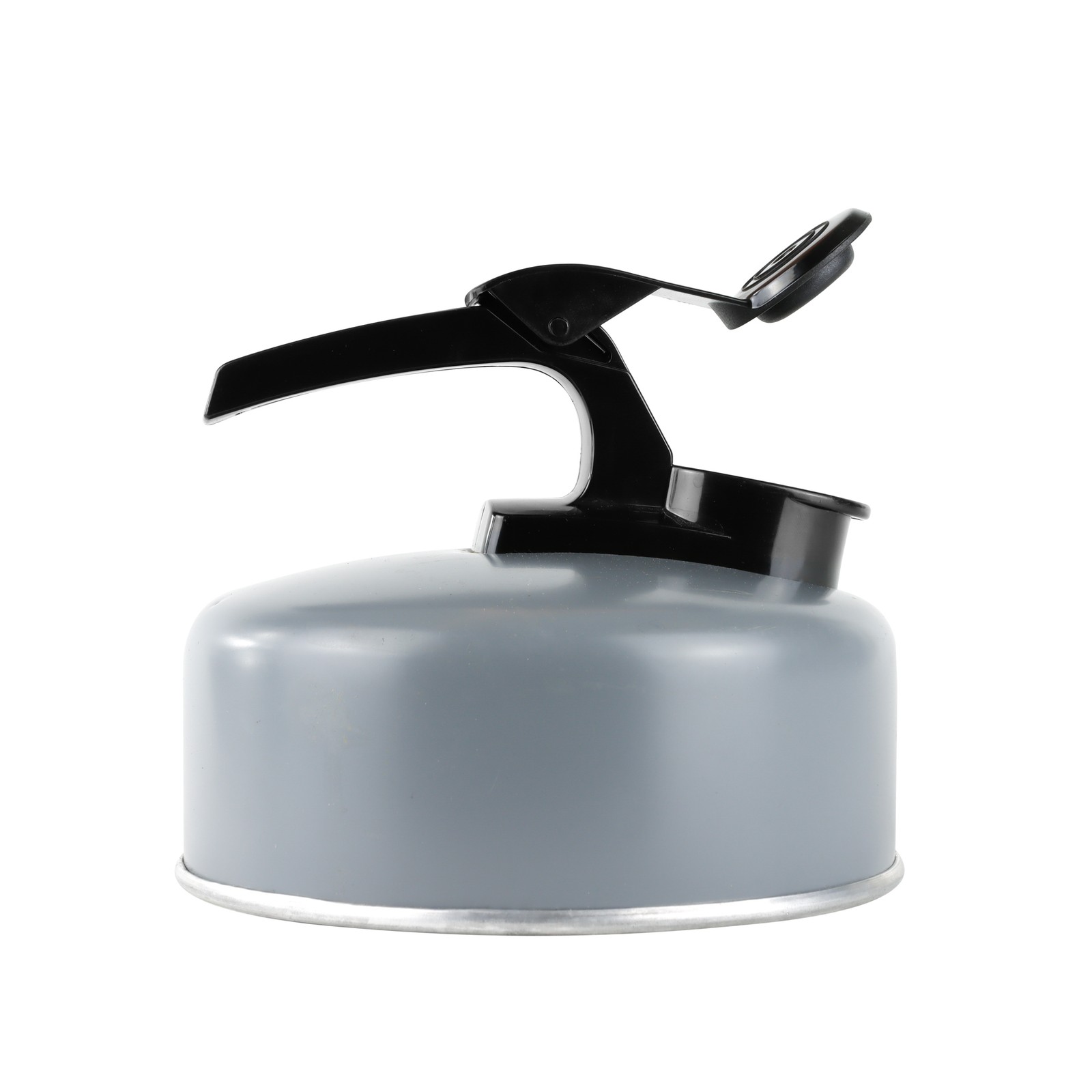 Leisurewize 1 Litre Lightweight Camping Whistling Kettle - Grey