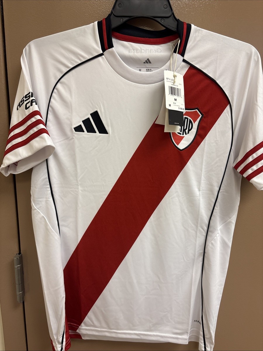 Adidas River Plate 2025/26 Home Soccer Jersey Shirt Men's Medium