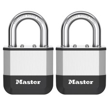 Master Lock Elite Padlock 51mm KA Twin Pack