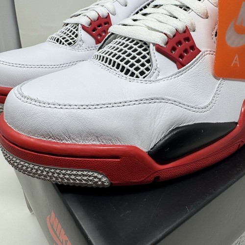 Talla 10.5 - Nike Air Jordan 4 Retro Rojo Fuego 2020 DC7770-160 OG IV Auténticas - Imagen 6 de 10