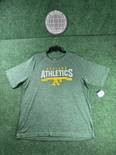 Majestic Oakland Athletics Raise The Level Mens Shirt Size XL