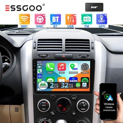 DAB+ 32GB Apple CarPlay Android 15 Autoradio GPS Für Suzuki Grand Vitara 2005-15