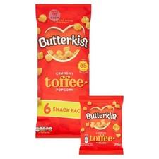 Butterkist Crunchy Toffee Popcorn Pack Sweet Snack Multipack Traditional