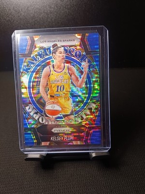 Panini 2025 Prizm WNBA Kaleidoscopic Kelsey Plum #3 Blue Pulsar Prizm /199