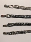 Lot of 4 Vintage Bracelets silver & Multi Color rhinestone  bracelets — photo 8