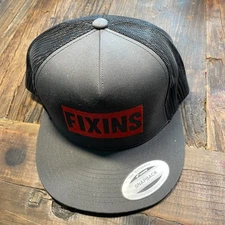 The Classics Yupoong Snapback Fixins Snapback Mesh Cap Adjustable One Size NWOT