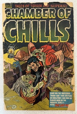 Chamber Of Chills #13 Harvey Comics Oct 1952 Acceptable Detached Cover