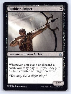 MTG LP-NP Normal Ruthless Sniper 105 U Amonkhet