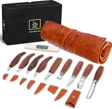 Deluxe Wood Carving Tools Set - Whittling Knife  Beginner Kit