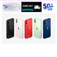 Apple iPhone 12 Unlocked 128GB/64GB - Green, Black, Purple, White - Free Ship!