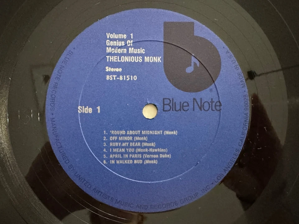 Thelonious Monk "Genius Of Modern Music Vol.1" LP- Blue Note BST 81510 NM SHRINK - Image 4 of 4