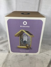 Birdbuddy Smart Bird Feeder with Solar Roof Yellow/Clear 