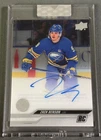 2023-24 Upper Deck Clear Cut ZACH BENSON AUTO RC * SP