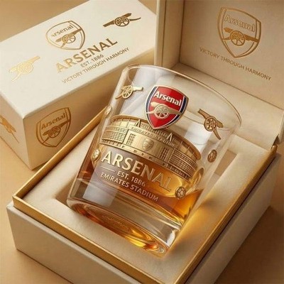 Ars Fc Emirates Stadium Transparent Whiskey Glass
