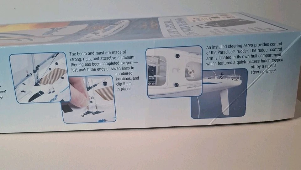  Aquacraft Paradise R/C Sailboat Remote Control Boat  - Image 3 of 4