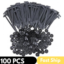 Universal Cable Tie Buckle,Heavy Duty Self-Locking Nylon Zip Ties Holder Nylon