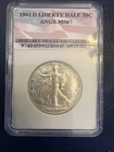 1941 D Walking Liberty Half 50c  High Grade 67