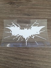 Batman Dark Knight Crashing Raised Uvdtf White Decal Made In The Usa Waterproof
