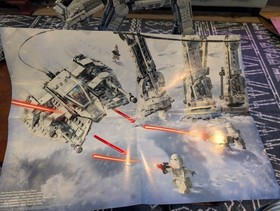 LEGO Star Wars: AT-AT #75054 w/ Instructions and Battle of Hoth Poster - No Box