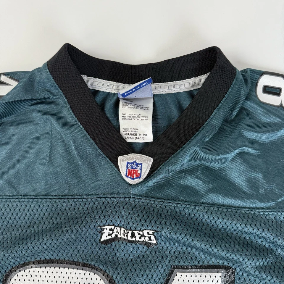 Camiseta De Colección Philadelphia Eagles #81 Terrell Owens Reebok On Field YOUTH Grande Foto 3 de 4
