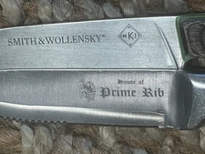 Rare 2 Lot SF House of Prime Rib Smith & Wollensky 45th Anniversary Steak Knives