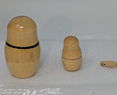 Vintage TEN Russian NESTING DOLLS Blond & Redheads Purple - Picture 22 of 24