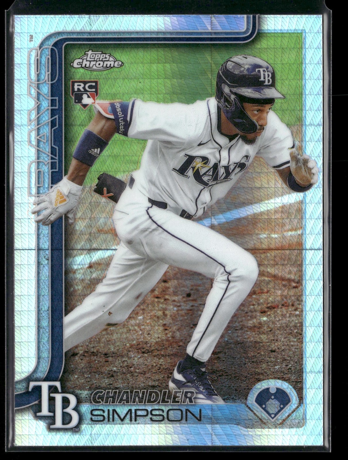 Chandler Simpson 2025 Topps Chrome Update #USC179 Prism Refractors RC Rookie