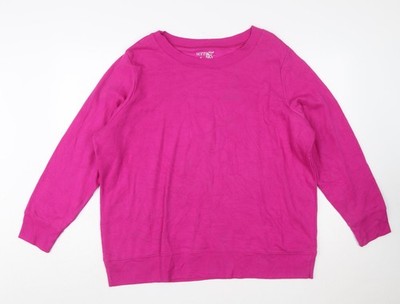 Pullover Sweatshirt Damen UK Größe 18 Plus Terra & Sky Pink
