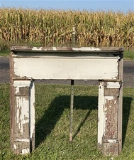 Antique Fireplace Mantel Surround (50x47) Architectural Salvage Rustic, A168