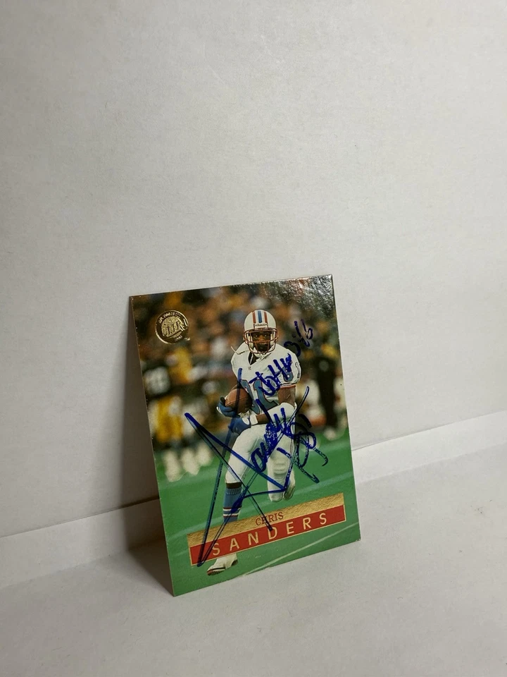 1996 Fleet Ultra Chris Sanders Autographed Card #62 - Image 2 of 4