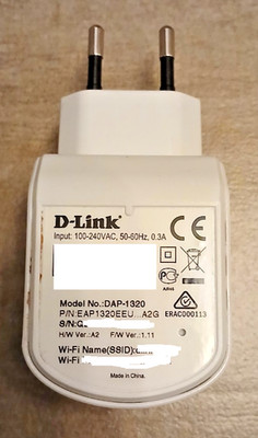 D-Link Wireless Range Extender N300 DAP-1320, Hardware A2, Firmware 1.11